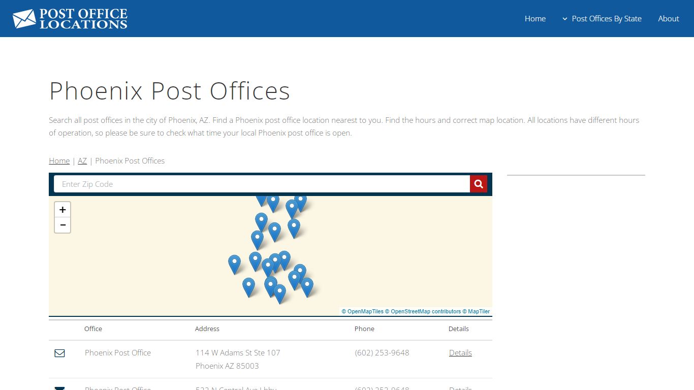 Phoenix Post Office | Post Offices in Phoenix AZ